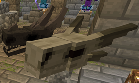 Fire dragon skull next to Ender dragon skull.png