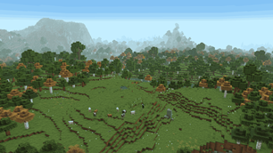 Plains surrounded by Forest