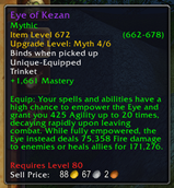 Item tooltip with ilvl range.