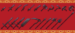 All types of weapons