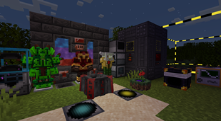Some of the items and blocks included in the pack