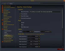 Match UI Settings