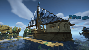 Navio Estacionado como entidade funcional com Valkyrien Skies