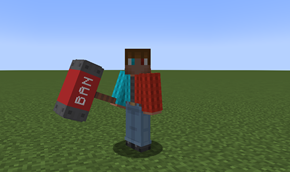 ban hammer in hand