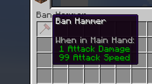 ban hammer in inventory