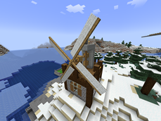 Windmill powering the milling house