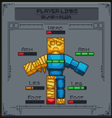 Legendary Survival Overhaul Player Limbs GUI