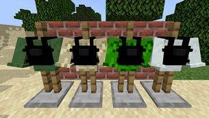 Close up of combined armour