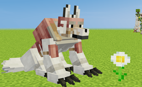 Equipped with Wolf Armor