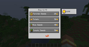 the shop GUI
