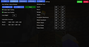 Individual Entity Settings