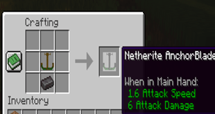 How To Craft Netherite AnchorBlade