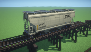 Texel 2-Bay Hopper on Wooden Trestle