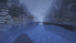 frozen river