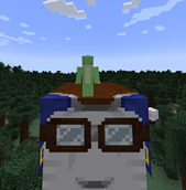 Walking on Saddled Happy Ghast