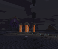A mysterious arena in a rather dark dimension