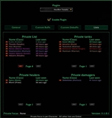Lists tab