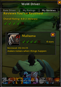 My Reviews Tab