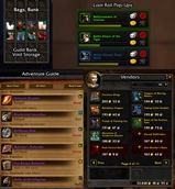 Overlay in Bags, Loot Roll, Dungeon Journal, and Vendors