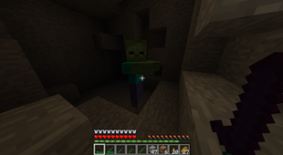 Obsidian Sword vs. Zombie