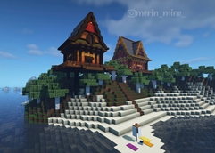 Houses near the beach