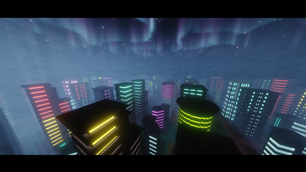 Neon city with AstraLex shaders