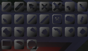 Extruder shapes for Tinker's Construct tool parts