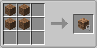 Dirt Bricks Crafting