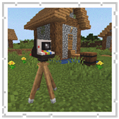 Instant Camera on Stand