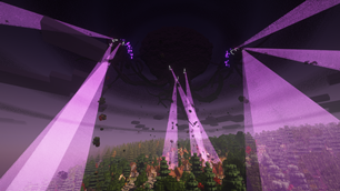 The Wither Storm Ravaging a Village