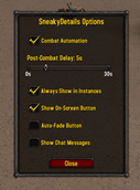 Options Menu