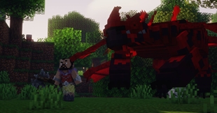 "Krogan & his Titan Wing Singetail!"