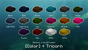 Tricorn color variants