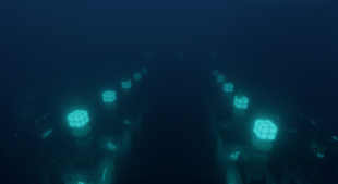 Ocean Monument Underwater