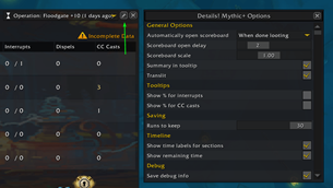 Customize it through the options icon