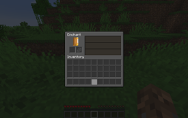 Enchanting Table menu