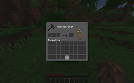Smithing Table menu