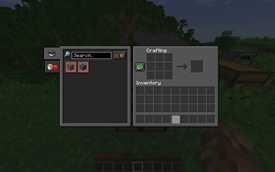 Crafting Table menu