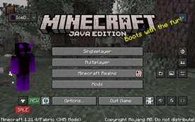 Main menu
