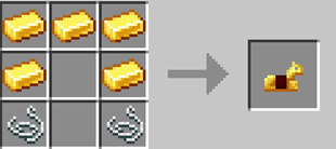gold horse armor