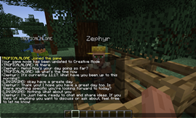 chat on server