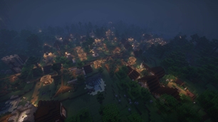 A bustling city, only moments before chaos