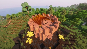 A dragon guarding a dungeon
