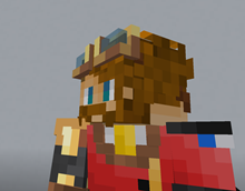 Goggles on player