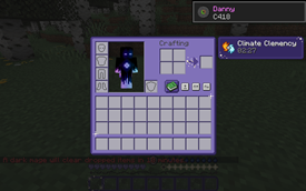 User inventory GUI