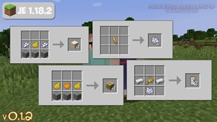 Recipes of the mod items from version 0.1.2