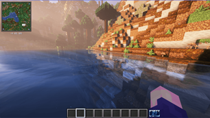 above water with unbound shader