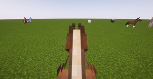Mounted horse with coat texture pack