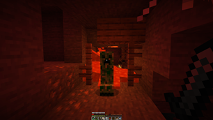 creeper in a cave