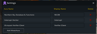 WeakAura Settings